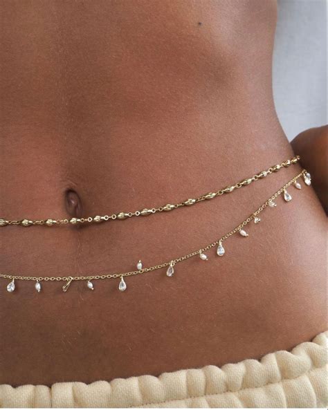 Rings And Chains Waist Jewelry Belly Jewelry Body Chain Jewelry