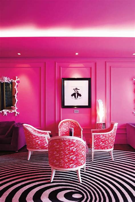 64 Pink Places To Give You A Rose Tinted View On The World Hot Pink Decor Light Pink Walls