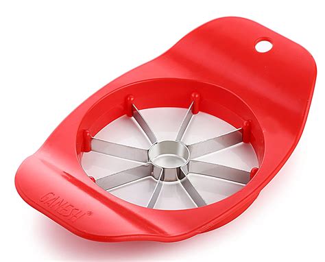 Ganesh Plastic And Stainless Steel Apple Cutter Red Colors May Vary