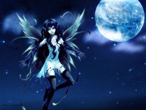 Anime Black Moon Light Picture And Wallpaper Fairy Wallpaper Dark