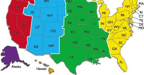 printable usa time zone map pdf