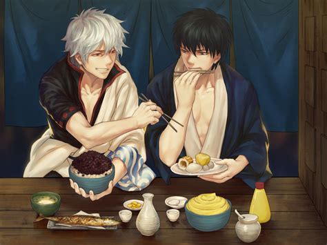 Sakata Gintoki And Hijikata Toushirou Gintama Drawn By Hangleing