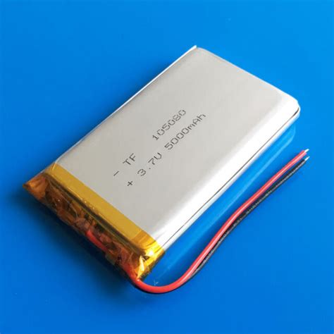 5000mah 37v Lipo Li Polymer Rechargeable Battery 105080 Ebay