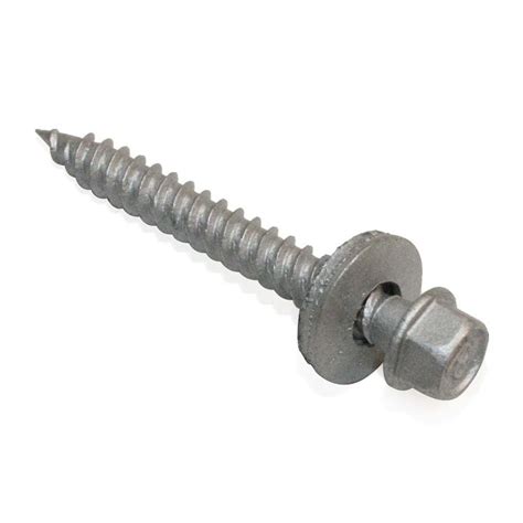 Gibraltar Building Products 1-1/2 in. Wood Screw #10 Galvanized Hex ...