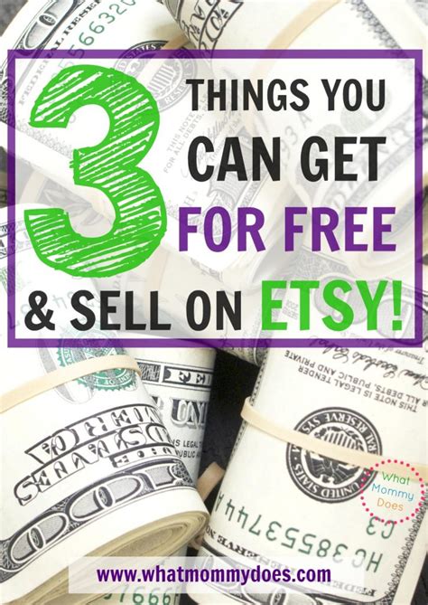 3 things you can get FOR FREE & sell on ETSY! - What Mommy Does