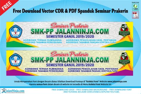 Desain Spanduk Seminar Prakerin Free Download Vector Cdr Dan Pdf Pdf