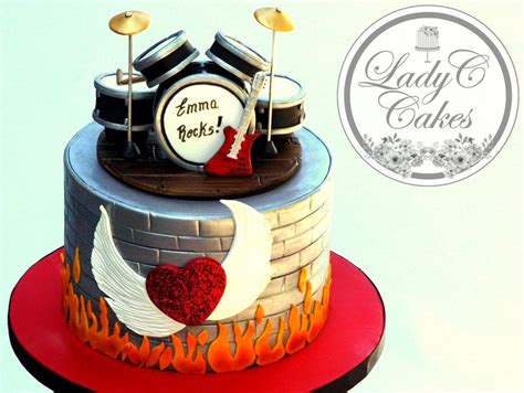 Rock Music Themed cake | Music themed, Themed cakes, Music themed cake
