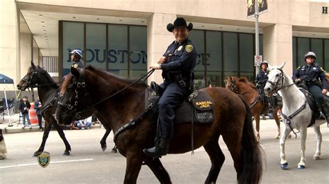 Chief Acevedo And Hpd Mounted Patrol Participate In Hlsr Parade