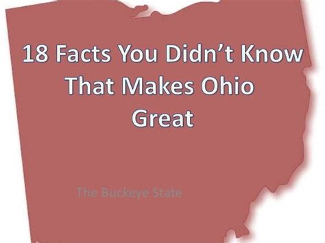18 Facts You Didn T Know That Makes Ohio Great