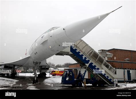 Concorde 202 Exhibited At Brooklands Museum Weybridge Surrey 1 Stock