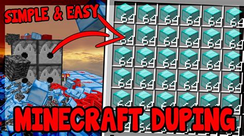 Minecraft Duping Machine Tutorial Simple And Easy To Build Duplicate