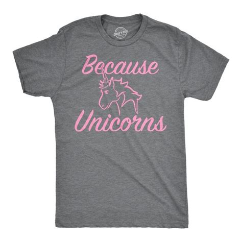 Because Unicorns Unicorn Shirt For Adults Mens Unicorn Unicorn Top
