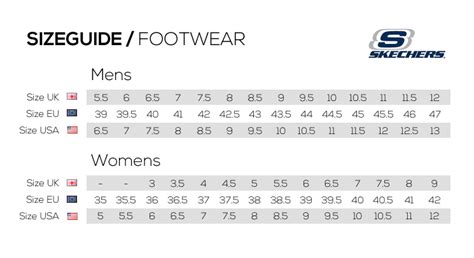 Skechers Size Chart Inches