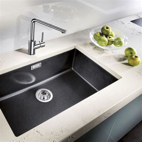 Dry the sink with a cloth. Blanco Subline 700-U Single Bowl Undermounted Composite ...