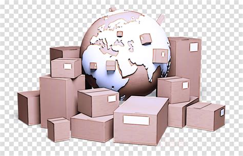 Carton Package Delivery Box Packaging And Labeling Relocation Clipart
