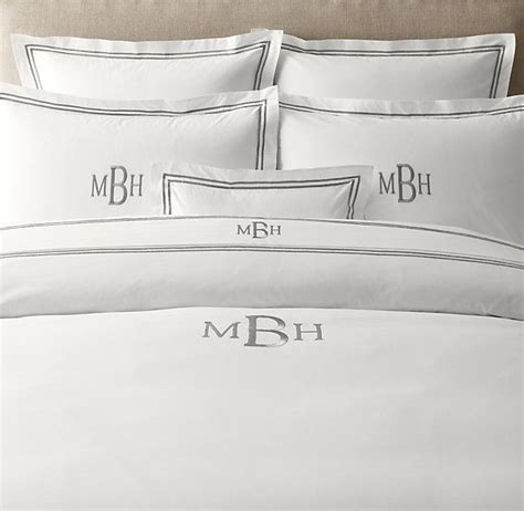 A bed set with an embroidered monogram made of satin is a great gift for yourself or for someone dear to your heart! Monogram Bedding Sets - BED DECOR