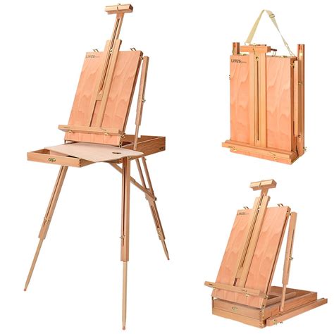 French Art Easel Portable Wooden Easel Stand With 12 Inch Drawer