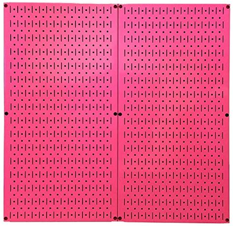 Wall Control Pink Pegboard Metal Pegboard Pack Of Pink Peg Boards Two