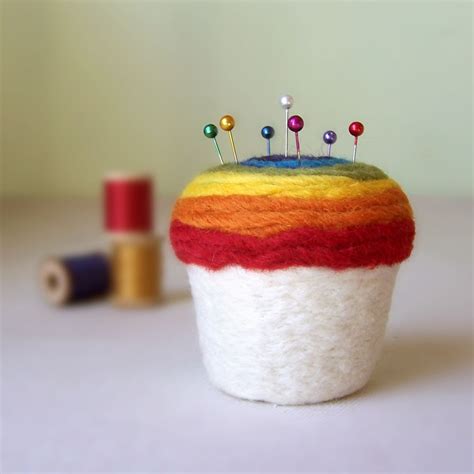 Rainbow Pincushion By Madeinlowell Sewing Room Diy Sewing Sewing
