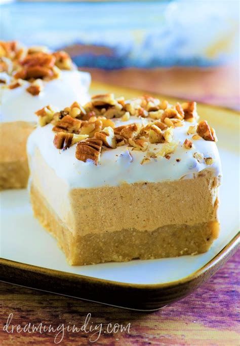 Pumpkin Spice Lush Easy No Bake Layered Dessert Recipe Dreaming In Diy