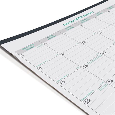 Blueline Ecologix 12 Month Monthly Desk Pad Calendar 22 X 17