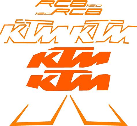 Ktm Rc8 Rc8 R Matt Orange Vinyl Number Boards Pair Decals Stickers