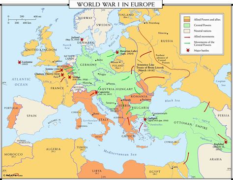 Europe Map After Ww United States Map