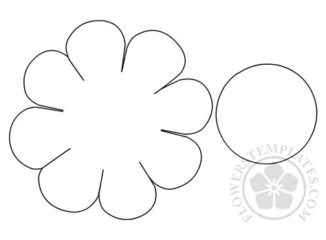 Daisy Cut Out Template Flowers Templates