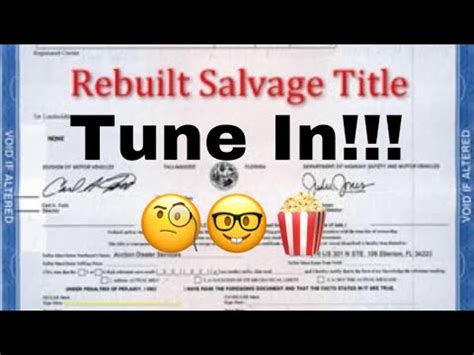A rebuilt title is assigned once a car is branded with a salvage title, repaired, and passed the state inspection to be saleable and driveable. Rebuilt, Salvage Title Car Buying & Selling!! Info ...