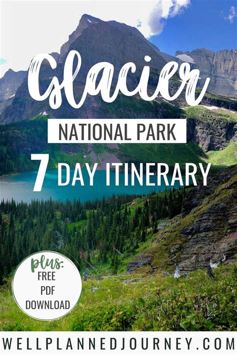 The Best Of Glacier National Park 7 Day Itinerary Glacier National