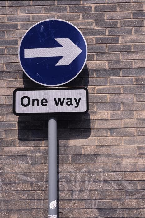 Free Image Of One Way Street Sign And Arrow