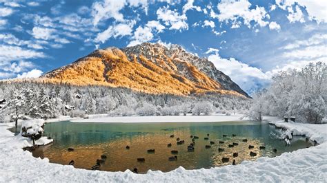 Jasna Lake Winter Kranjska Gora Slovenia Landscape Photography