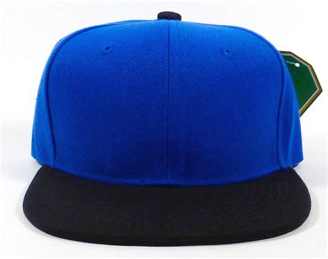 Blank Kids Jr Snapbacks Hat Wholesale Blue Black
