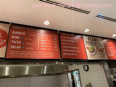 Online Menu Of Chipotle Mexican Grill Restaurant New York New York