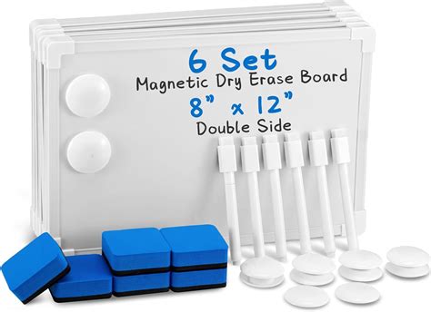 Colarr 6 Set Small Magnetic Dry Erase Board For Kids