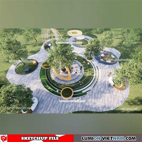 Park Landscape Sketchup Models