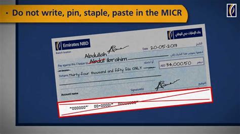 Find out why making only the minimum payment on your credit cards can cost you over time. Cheque writing - Do's and Dont's | Emirates NBD - YouTube