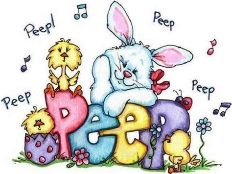 Peep easter bunny chicks easter images happy easter happy easter. easter pictures peep | Easter ...