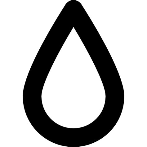 Free Icon Water Drop Shape Outline