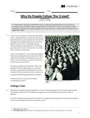 While many people thought that brutality reported among american. commonlit_why-do-people-follow-the-crowd_student.pdf ...