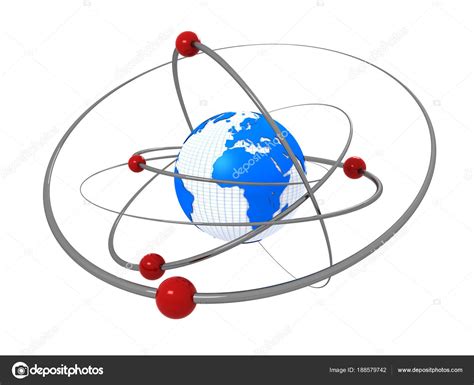 Atom And Electrons 3d Illustration Stock Photo By ©sirgunchik 188579742