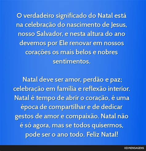 Texto Sobre O Verdadeiro Sentido Do Natal Texto Exemplo