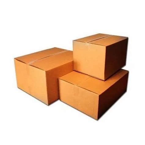Plain Brown 3 Ply Corrugated Boxes At Rs 10piece Plain Corrugated