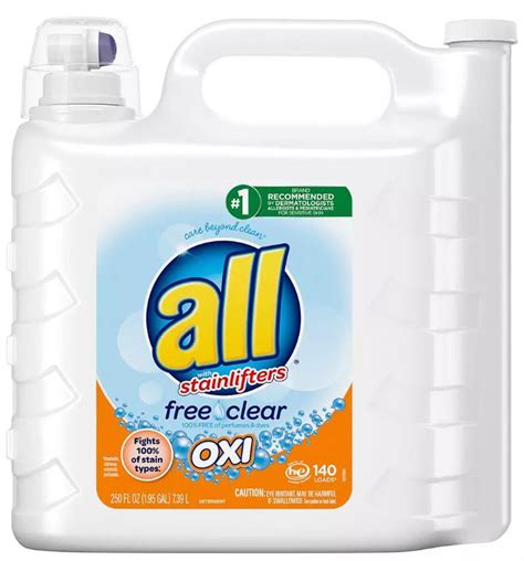 All Stainlifters Free And Clear Oxi Stain Removers And Whiteners Liquid