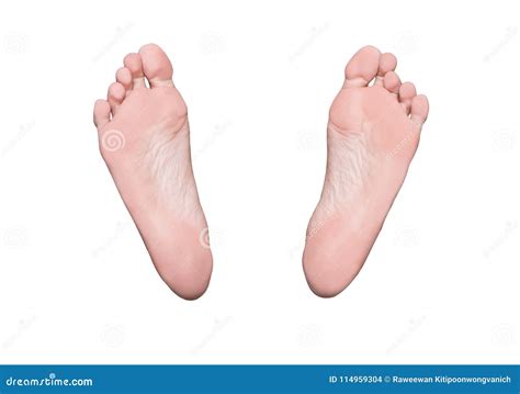 Подошвы левой и правой ступни женские ноги медицинская концепция Стоковое Фото изображение