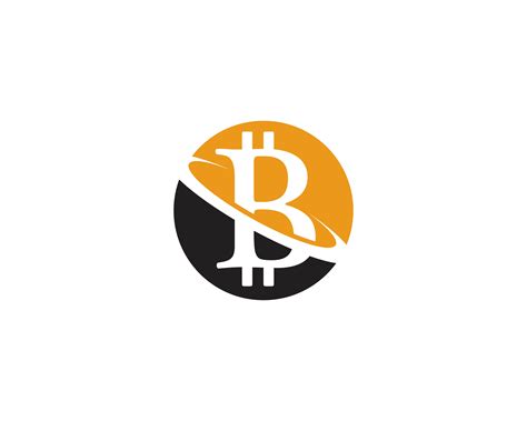 The btc symbol and the wordmark next to it. Bitcoin logo vector template - Download Free Vectors, Clipart Graphics & Vector Art
