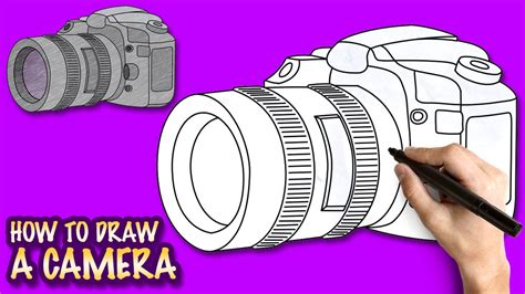 How To Draw A Camera Easy Step By Step Drawing Lessons For Kids Youtube