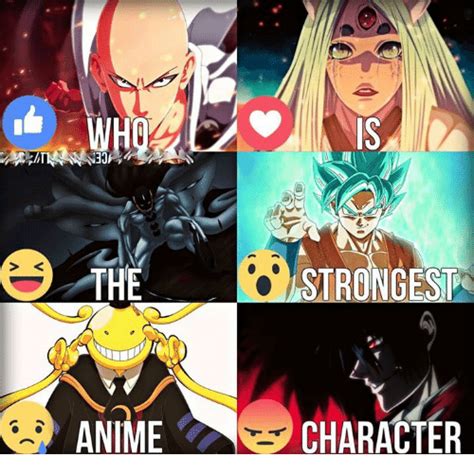 Strongest Anime Character Meme On Sizzle