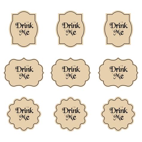 Madd Hatter Free Printable Drink Me
