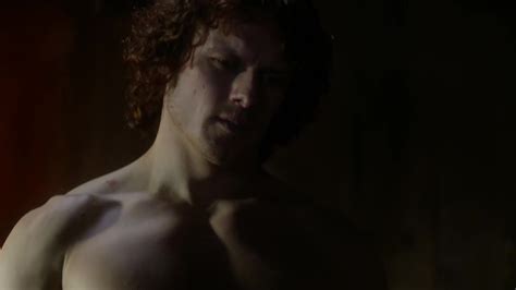 Auscaps Sam Heughan Shirtless In Outlander Vengeance Is Mine